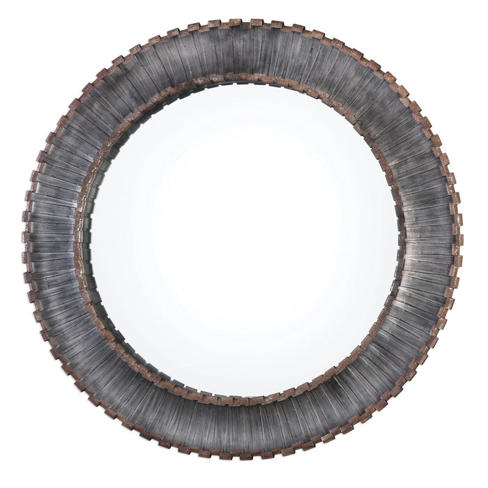 Uttermost Tanaina Silver Round Mirror 9175