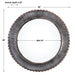 Uttermost Tanaina Silver Round Mirror 9175