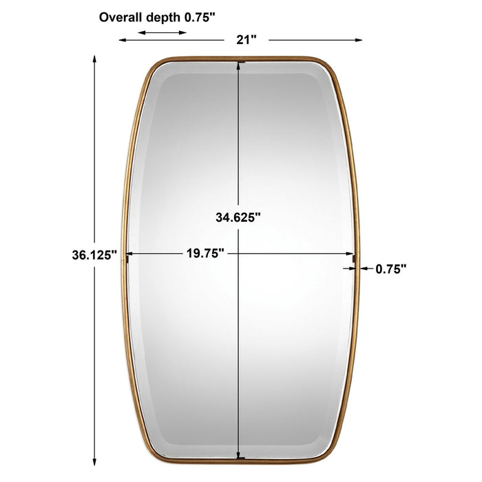 Uttermost Canillo Antiqued Gold Mirror 9145