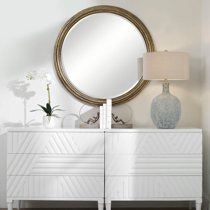 Uttermost Spera Round Gold Mirror 9183