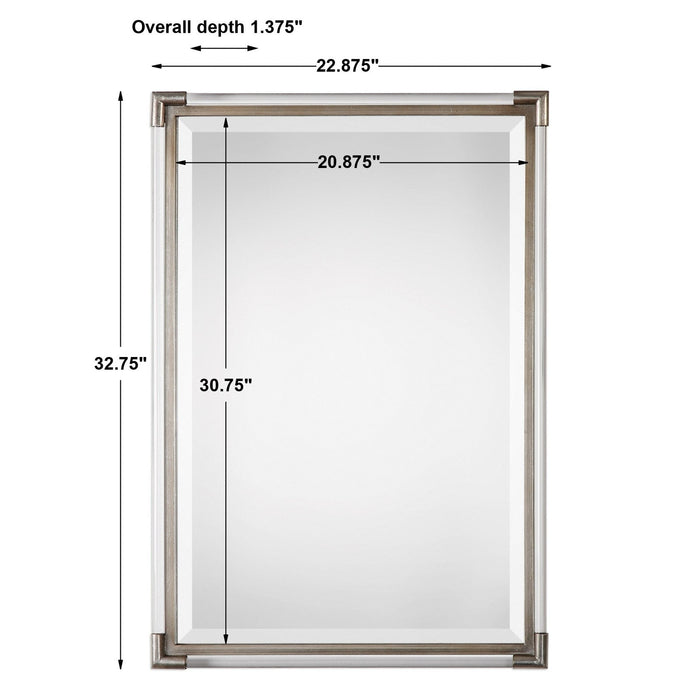 Uttermost Mackai Metallic Silver Mirror 9199