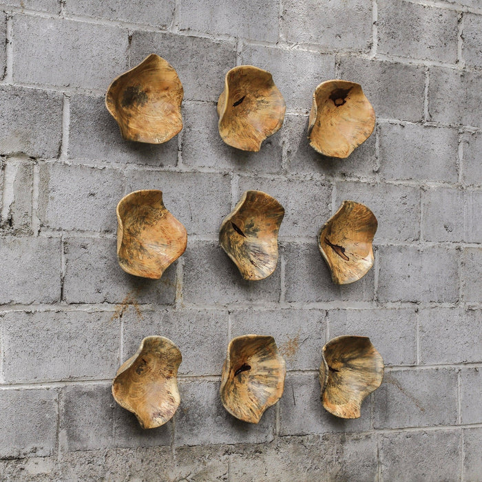 Uttermost Tamarine Wood Wall Art S/3 4107