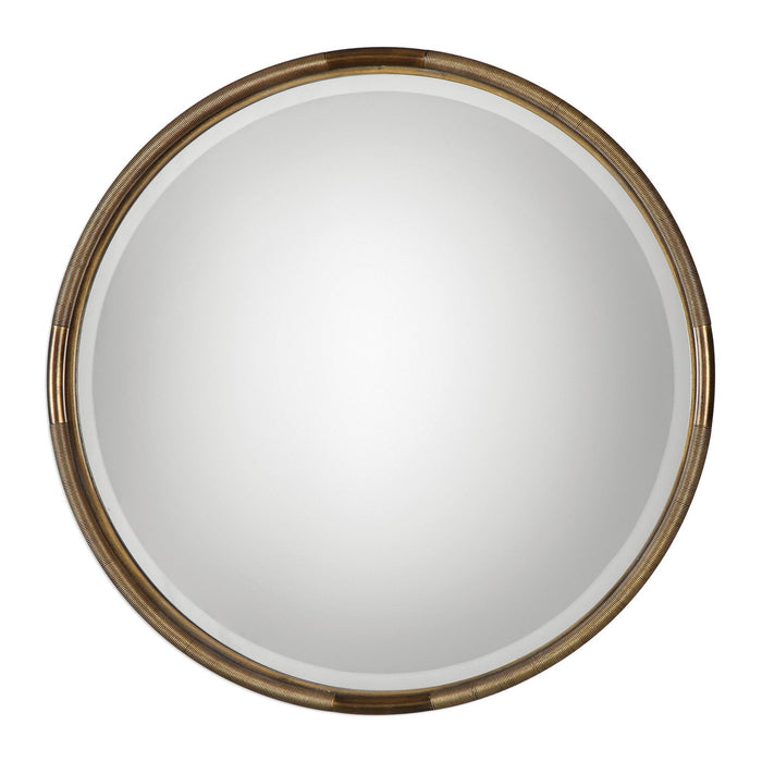 Uttermost Finnick Iron Coil Round Mirror 9244