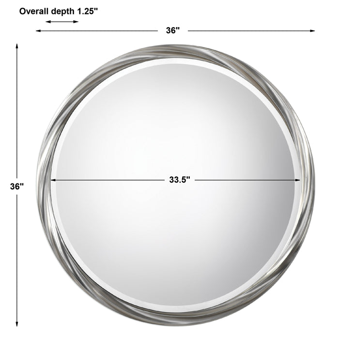 Uttermost Orion Silver Round Mirror 09278