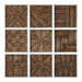 Uttermost Bryndle Rustic Wooden Squares S/9 04115