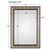 Uttermost Shefford Antiqued Silver Mirror 9366