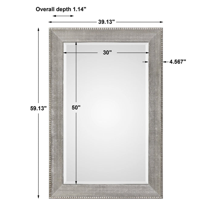 Uttermost Leiston Metallic Silver Mirror 9370