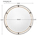 Uttermost Carrizo Bronze Round Mirror 09332