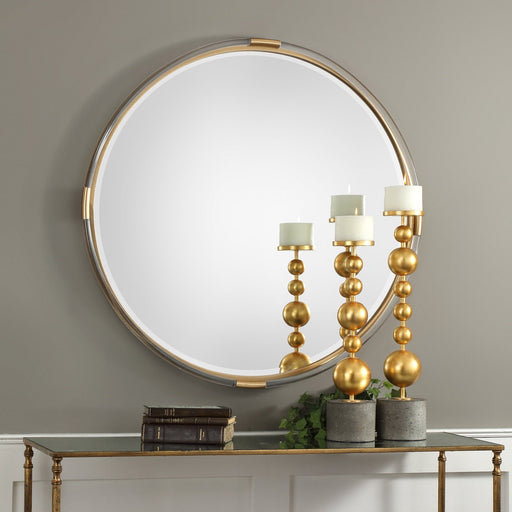 Uttermost Mackai Round Gold Mirror 9333