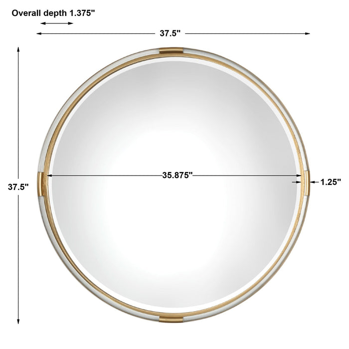 Uttermost Mackai Round Gold Mirror 9333