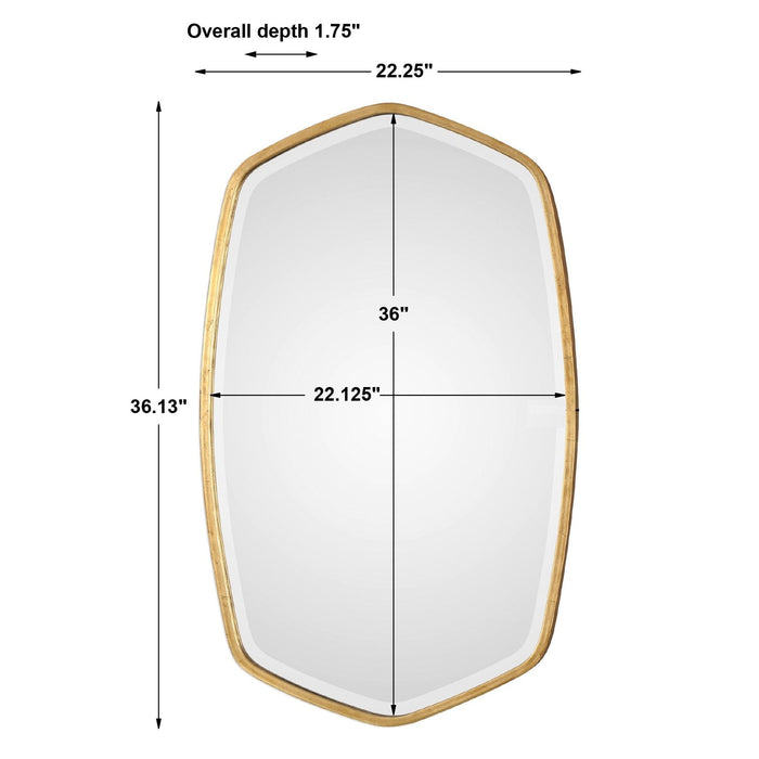 Uttermost Duronia Antiqued Gold Mirror 9382