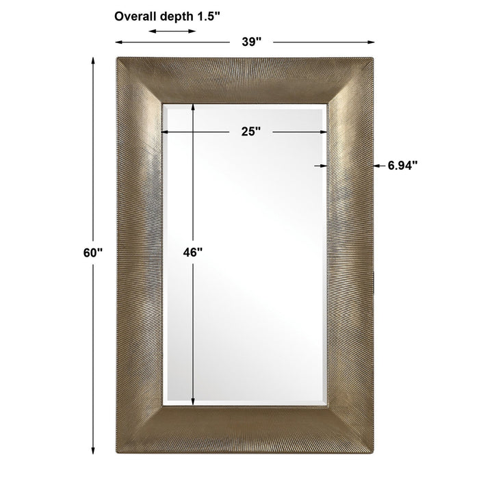 Uttermost Valenton Large Champagne Mirror 9425