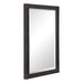 Uttermost Gower Aged Black Vanity Mirror 9485