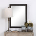Uttermost Gower Aged Black Vanity Mirror 9485