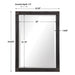 Uttermost Gower Aged Black Vanity Mirror 9485