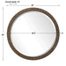 Uttermost Wayde Gold Bark Round Mirror 9459