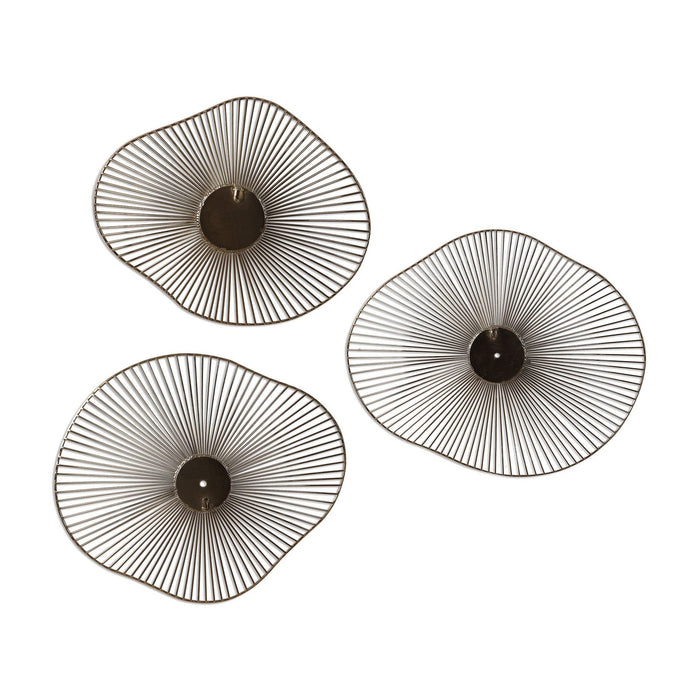Uttermost Avarie Gold Metal Wall Art Set/3 04182