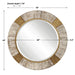 Uttermost Reuben Gold Round Mirror 9478