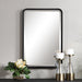 Uttermost Croften Black Vanity Mirror 9573
