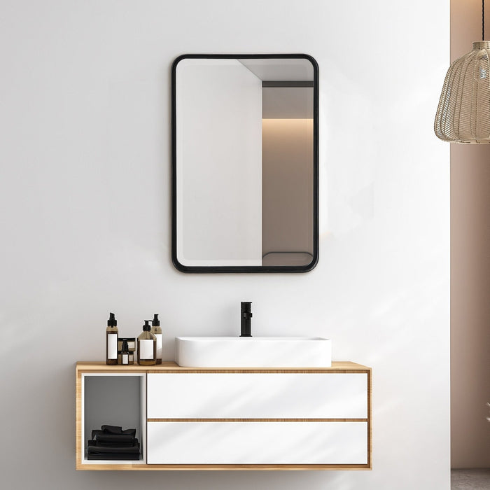 Uttermost Croften Black Vanity Mirror 9573