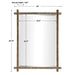 Uttermost Abanu Gold Vanity Mirror 09548