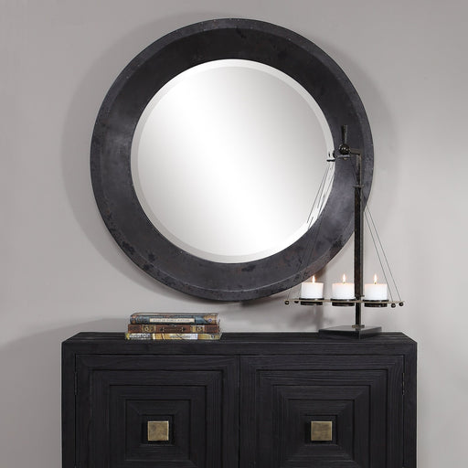 Uttermost Frazier Round Industrial Mirror 9589