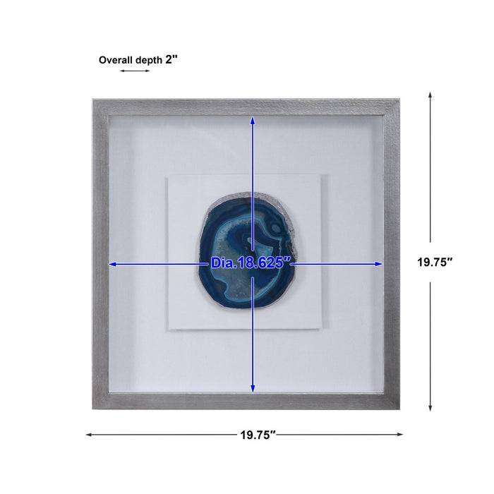 Uttermost Kalia Blue Stone Shadow Box 04226