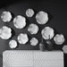 Uttermost Abella Ceramic Wall Decor, S/3, White 04234