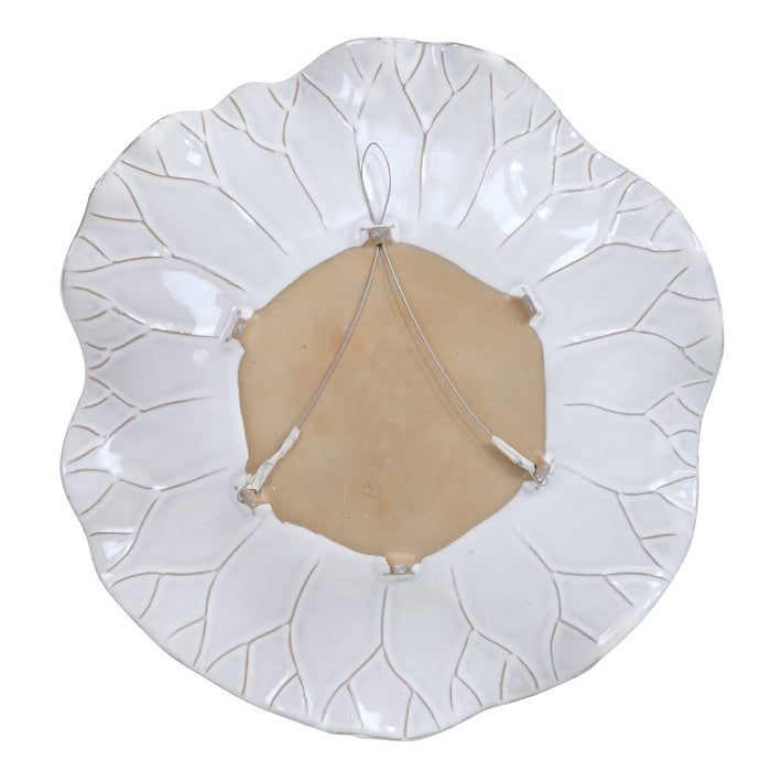 Uttermost Abella Ceramic Wall Decor, S/3, White 04234