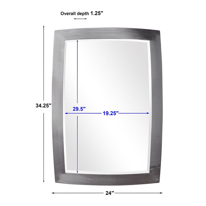 Uttermost Haskill Brushed Nickel Mirror 9618
