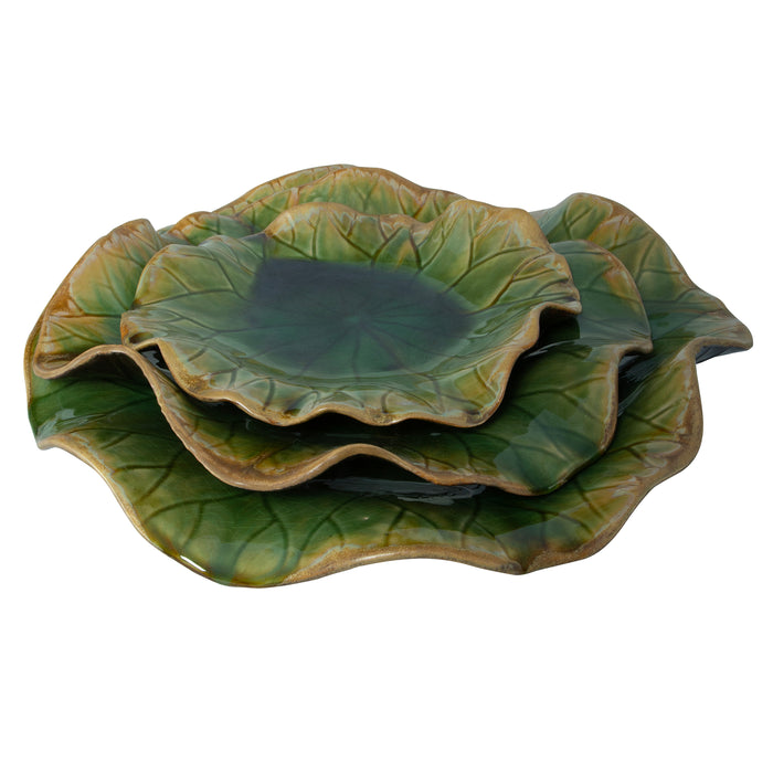 Uttermost Abella Green Ceramic Wall Decor, S/3 04247