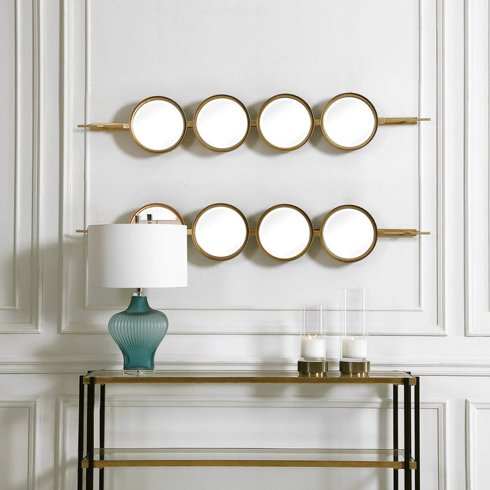 Uttermost Button Gold Mirror 9666