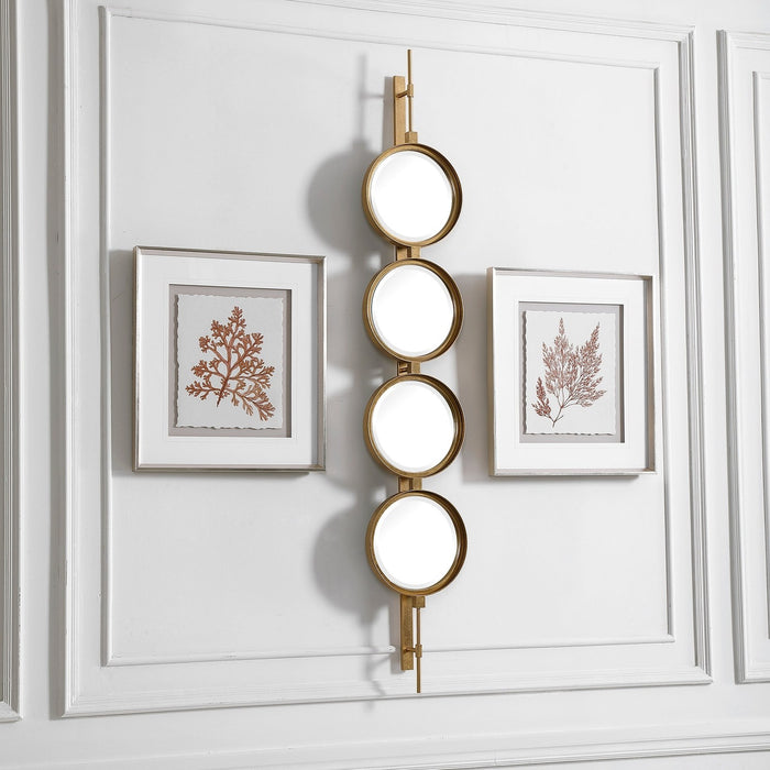 Uttermost Button Gold Mirror 9666