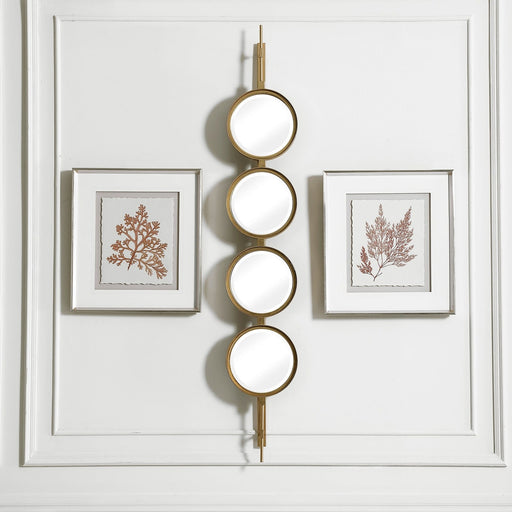 Uttermost Button Gold Mirror 9666