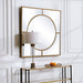 Uttermost Stanford Gold Square Mirror 9673