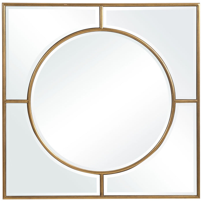 Uttermost Stanford Gold Square Mirror 9673