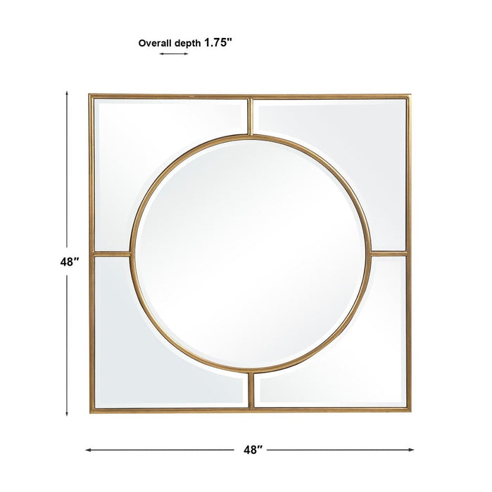Uttermost Stanford Gold Square Mirror 9673