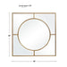 Uttermost Stanford Gold Square Mirror 9673