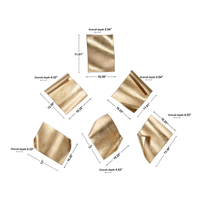 Uttermost Fluttering Pages Wall Decor, S/6 04258
