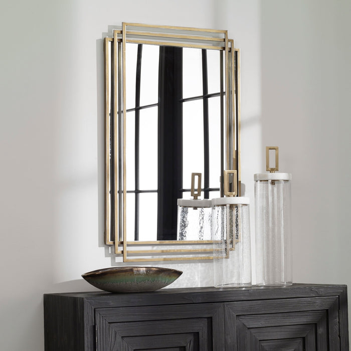 Uttermost Amherst Brushed Gold Mirror 9688