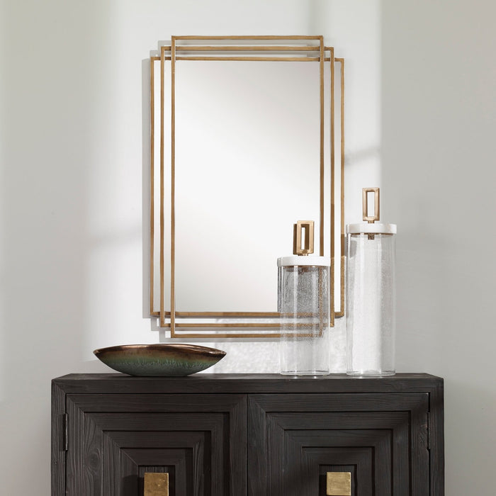 Uttermost Amherst Brushed Gold Mirror 9688