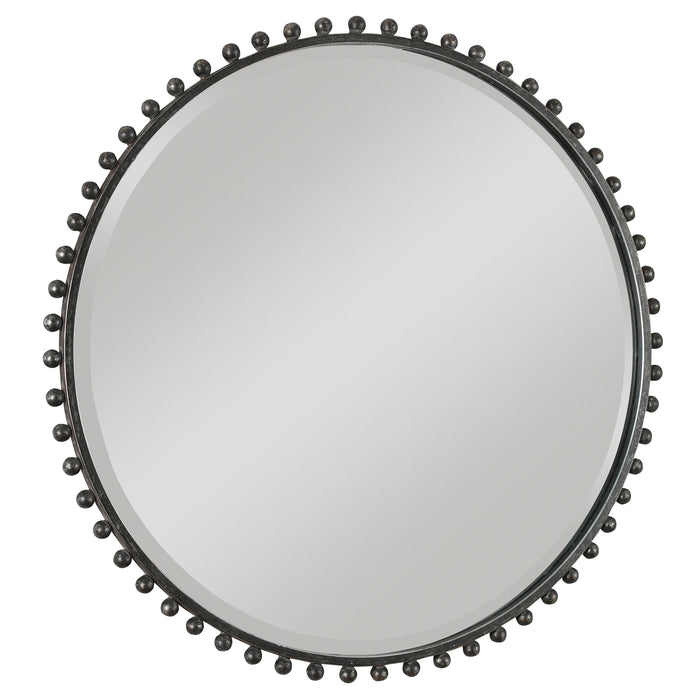 Uttermost Taza Round Iron Mirror 9691