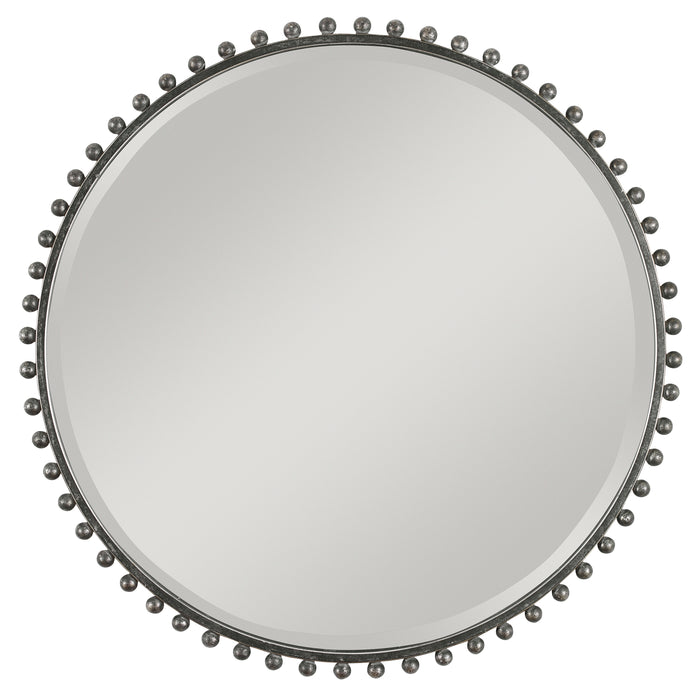 Uttermost Taza Round Iron Mirror 9691