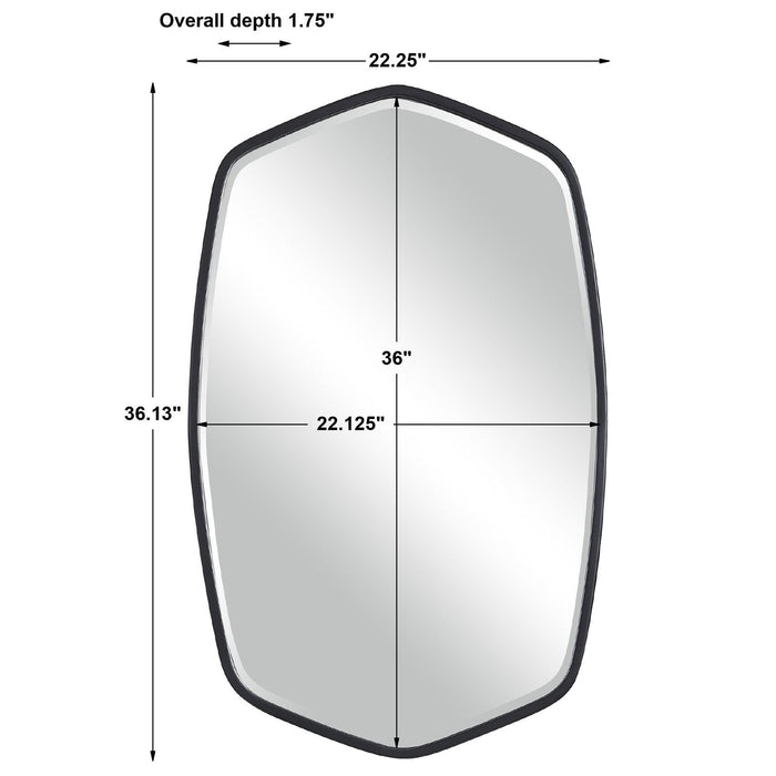 Uttermost Duronia Black Iron Mirror 9699