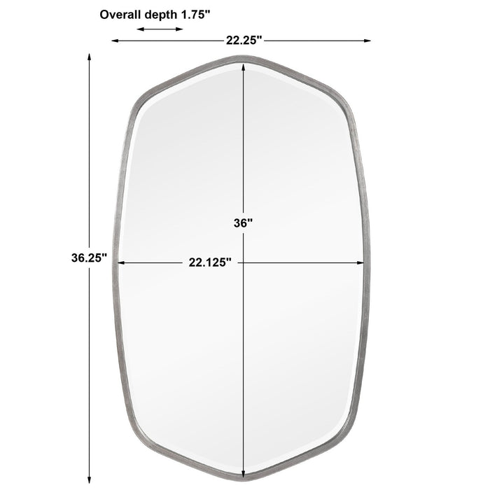 Uttermost Duronia Brushed Silver Mirror 9703