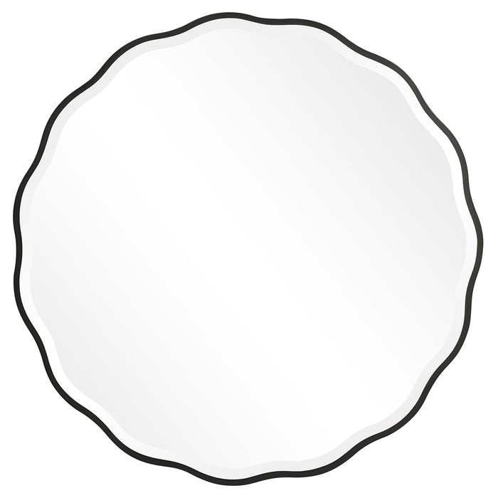 Uttermost Aneta Black Round Mirror 9693