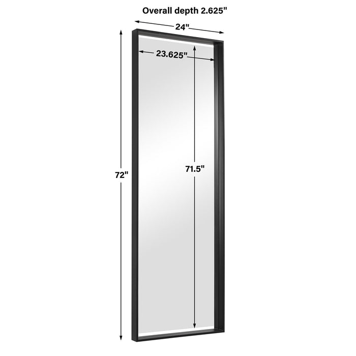 Uttermost Kahn Oversized Black Rectangular Mirror 09712