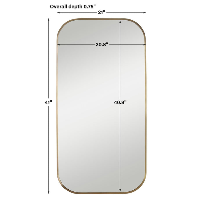 Uttermost Taft Plated Brass Mirror 09718