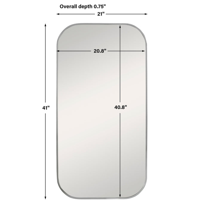 Uttermost Taft Polished Nickel Mirror 9719