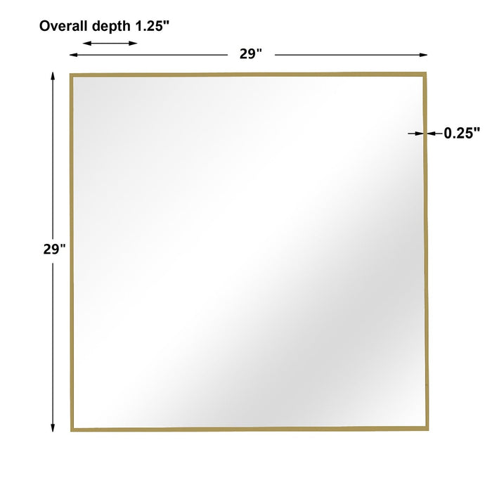 Uttermost Alexo Gold Square Mirror 09715